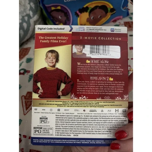 Home Alone & Home Alone 2 -Blu Ray/Dvd/Digital Disney Movie Club Exclusive - NEW - Picture 4 of 5